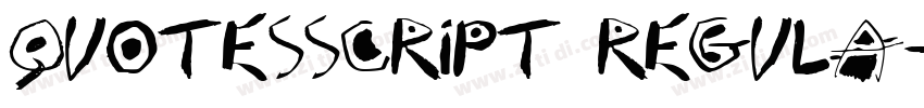 QuotesScript Regula字体转换